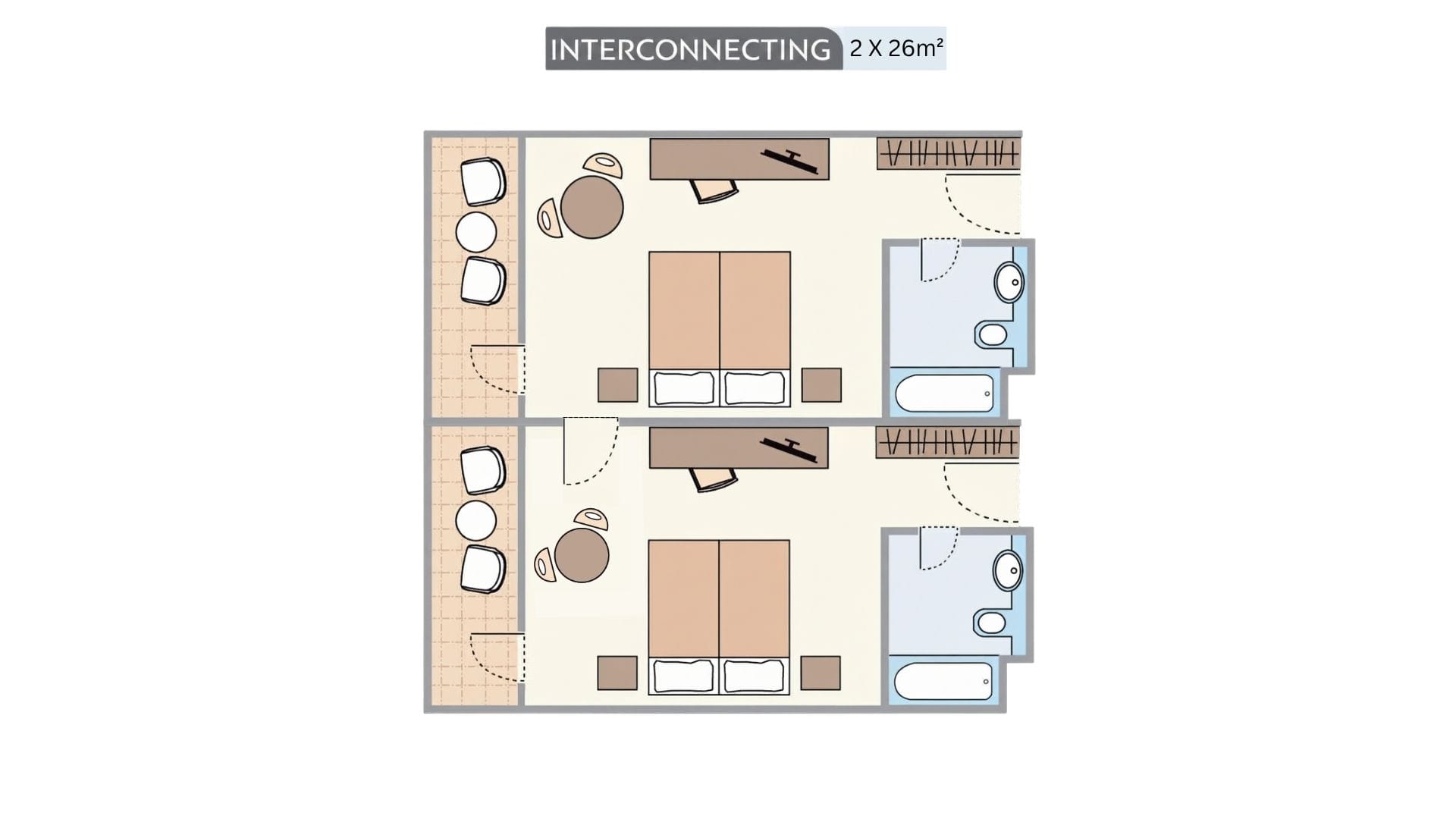 Standard Interconnecting Rooms